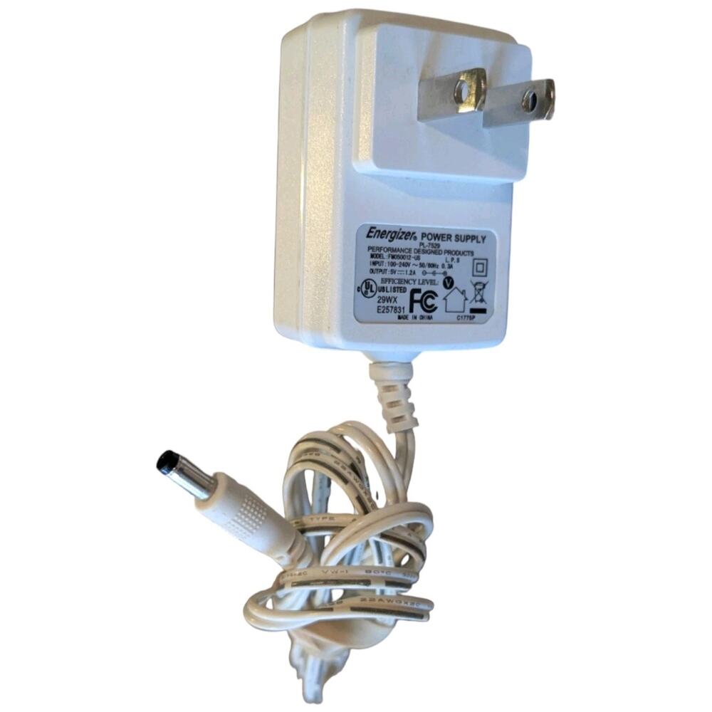 Energizer Power Cord Nintendo Wii Controllers Supply Adapter fm050012 pl-7529